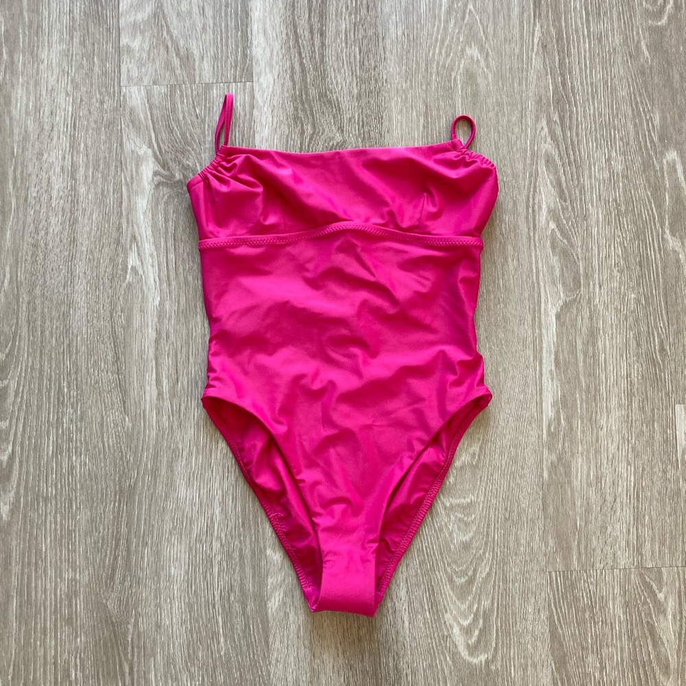 COPY - Galamaar, size small, color hibiscus (pink), one-piece swimsuit